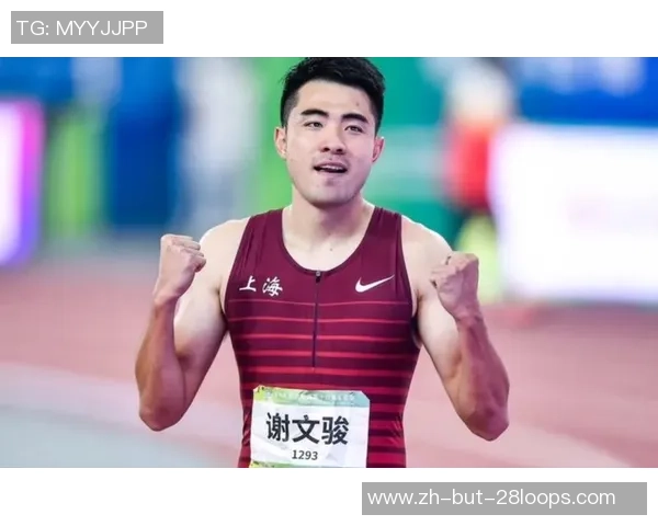 带着刘翔送的跑鞋，全运会完结最终一跨，短跨旗号谢文骏传递接力棒